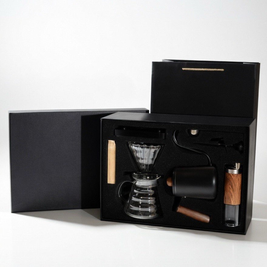 Portable Pour-Over Coffee Brewing Set with Luxury Carrying Case