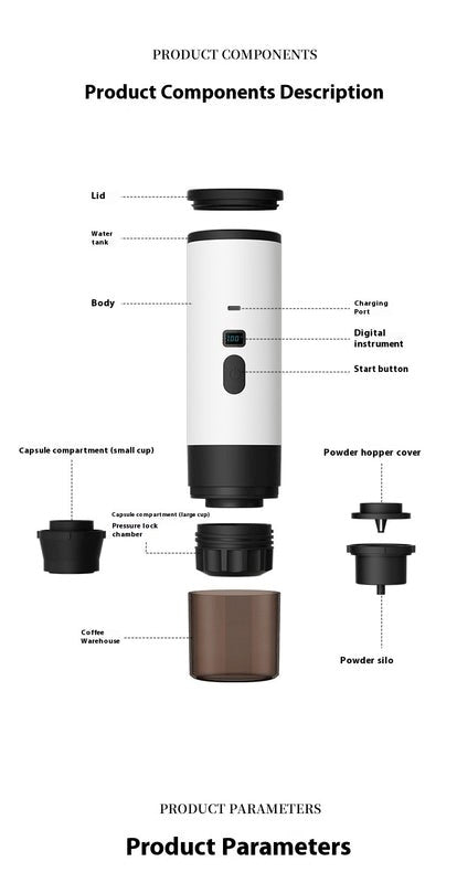 compact-espresso-machine-technical-specifications-chart