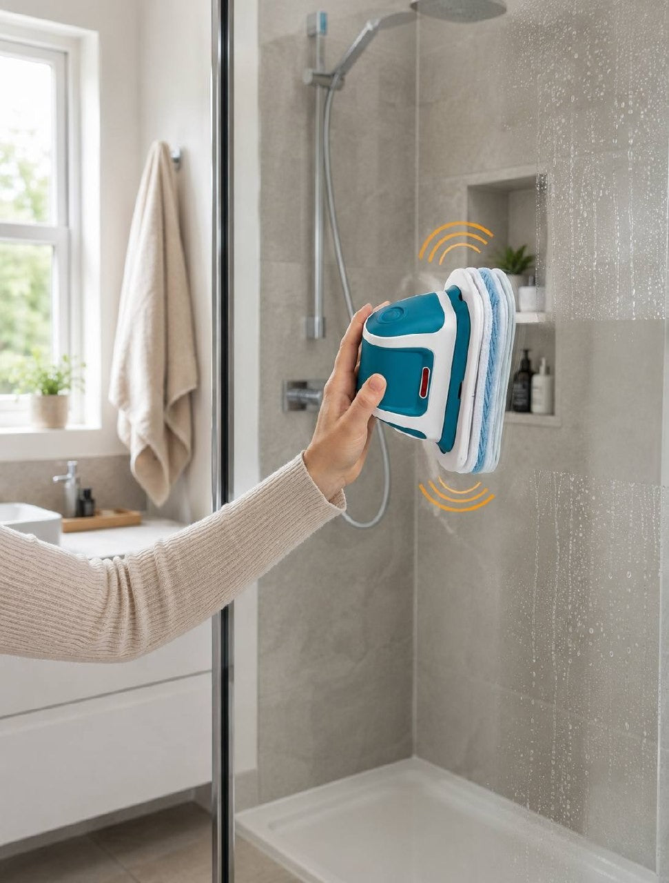 Cordless Multi Scrubber – 1500 VPM, Telescopic Handle & Washable Pads
