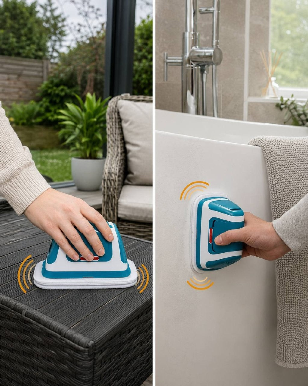 Cordless Multi Scrubber – 1500 VPM, Telescopic Handle & Washable Pads