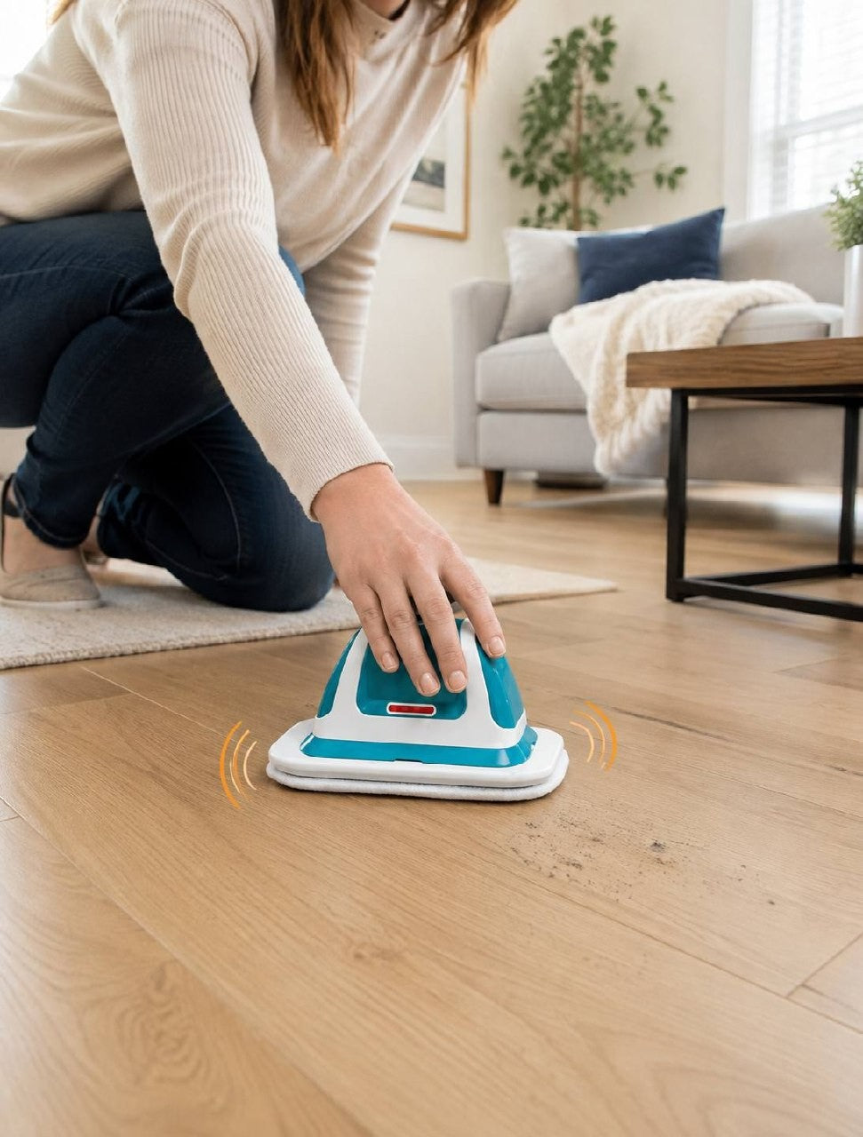Cordless Multi Scrubber – 1500 VPM, Telescopic Handle & Washable Pads