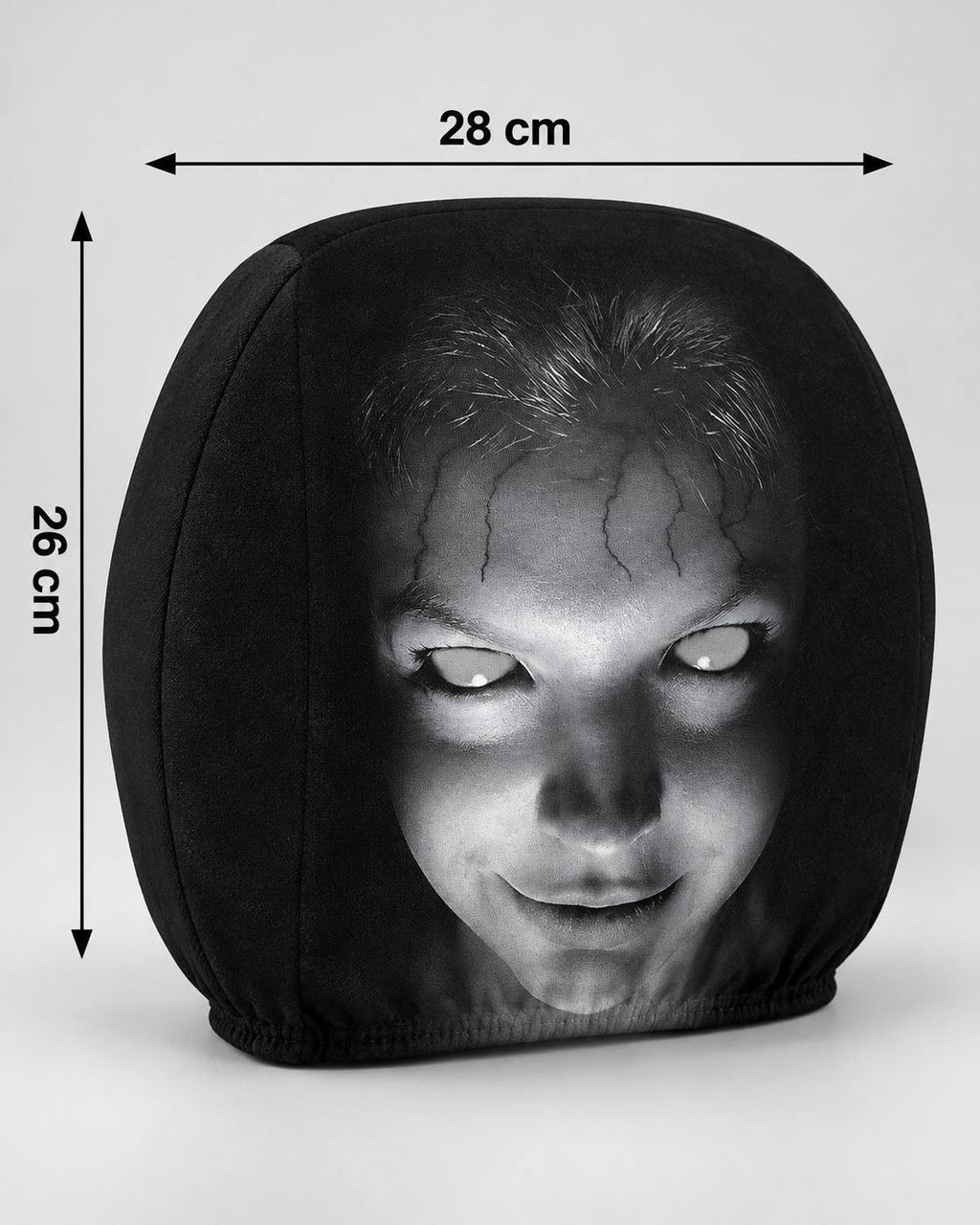 2-Pack Halloween Horror Car Headrest Covers – Creepy Ghost Designs