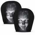 2-Pack Halloween Horror Car Headrest Covers – Creepy Ghost Designs