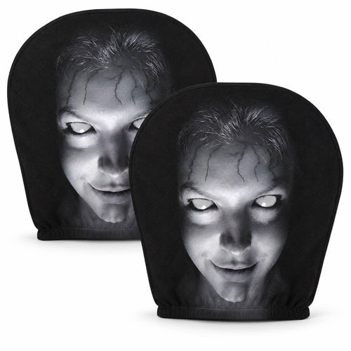2-Pack Halloween Horror Car Headrest Covers – Creepy Ghost Designs