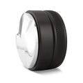 Black and white ring on a white background