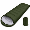 Camping Sleeping Bag – Lightweight Single Sleeping Bag with Hood & Carry Bag