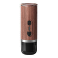 portable-espresso-maker-walnut-wood-grain-finish-capsule-ground-coffee