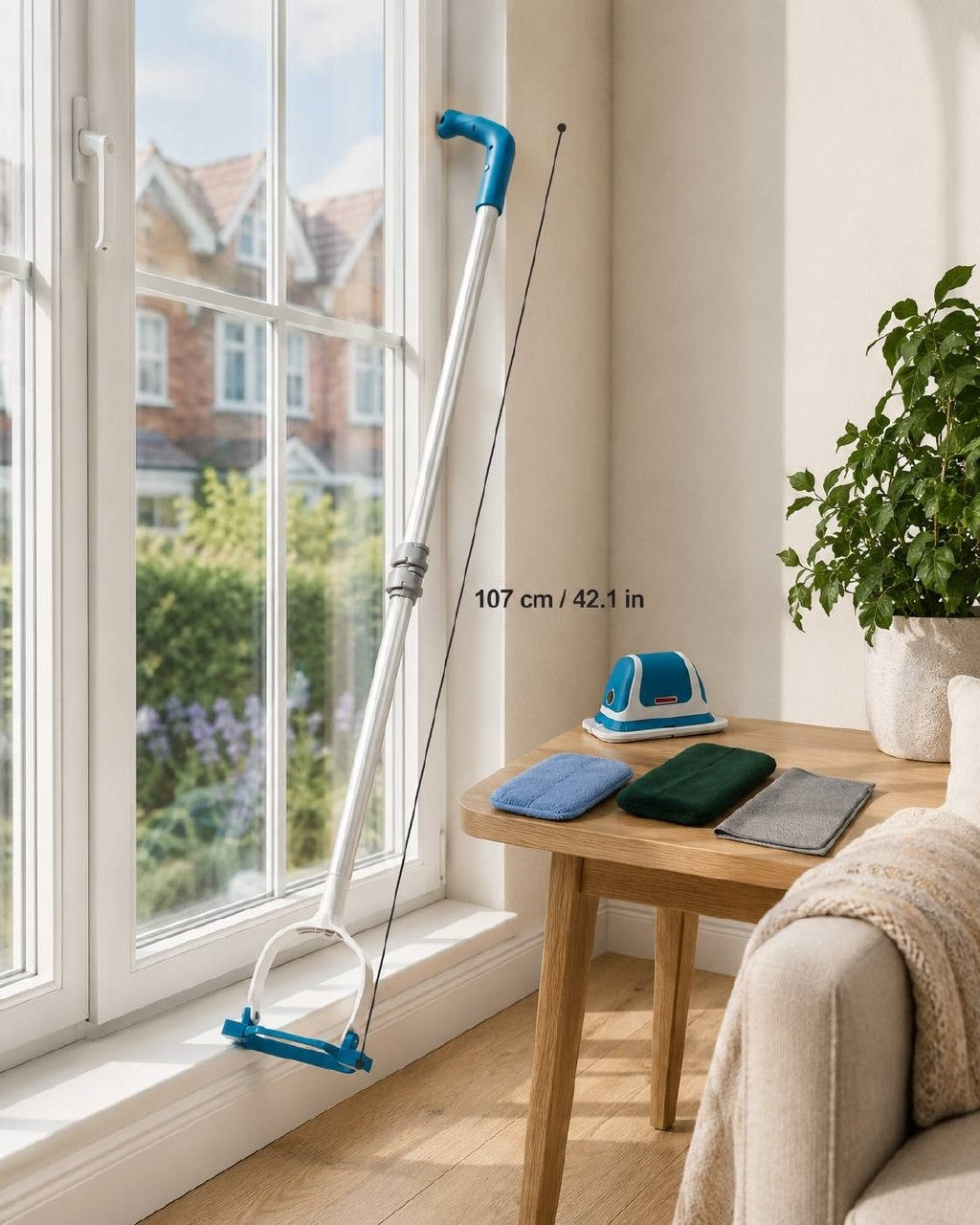 Cordless Multi Scrubber – 1500 VPM, Telescopic Handle & Washable Pads
