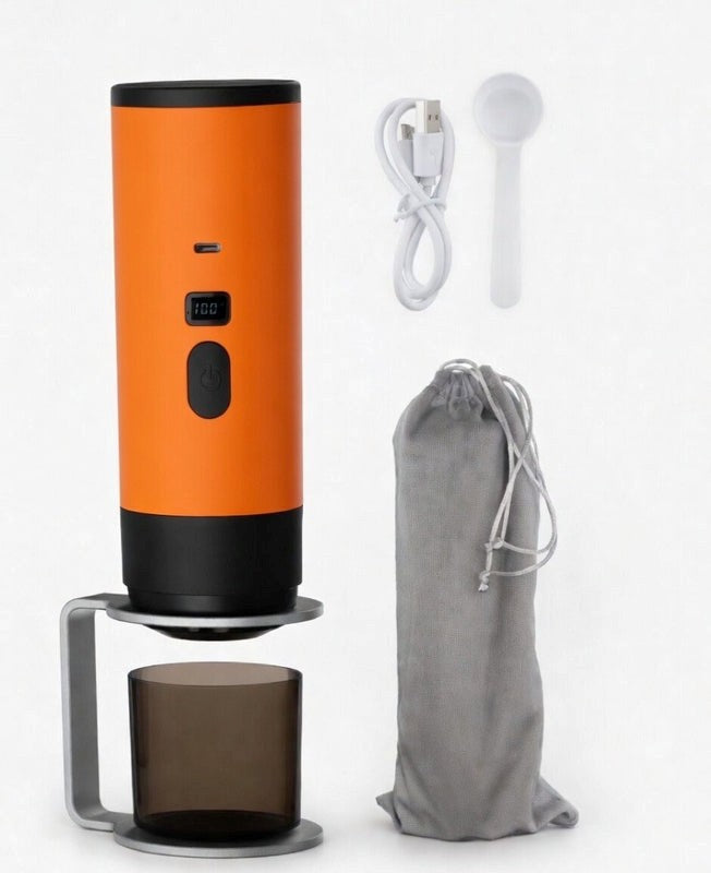 vibrant-portable-espresso-machine-full-kit-orange